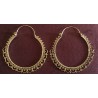 Boucles d'oreilles créoles en laiton