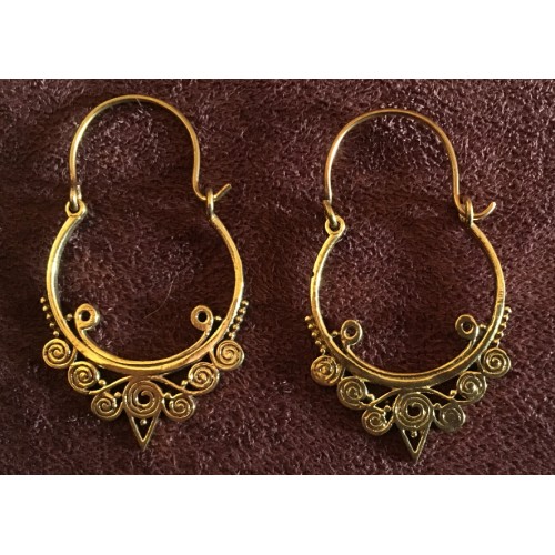 Boucles d'oreilles en laiton