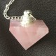 Pendule pyramidal en quartz rose