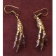 Boucles d'oreilles en laiton motif serre/patte d'oiseau