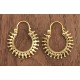 Boucles d’oreilles rondes en laiton