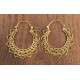 Boucles d’oreilles rondes en laiton