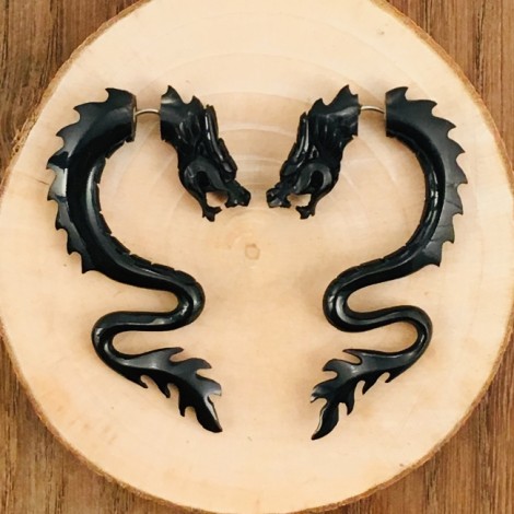 Faux-écarteurs dragon en corne