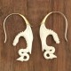 Boucles d'oreilles dragons en os