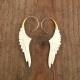 Boucles d'oreilles ailes en os