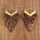 Boucles d'oreilles en bois