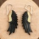 Boucles d'oreilles ailes en corne