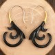 Boucles d'oreilles en corne