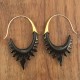 Boucles d'oreilles en corne